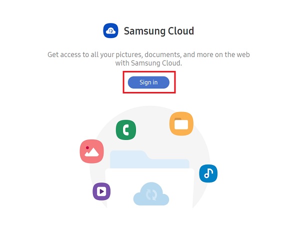 Samsung mit Samsung-Cloud