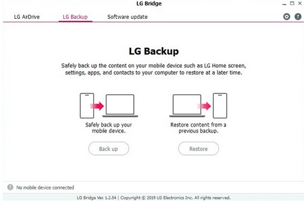 Starten Sie die LG Bridge