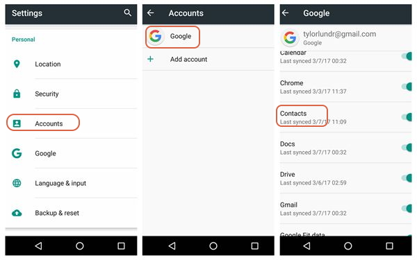 sync android file to android