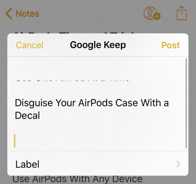 Overfør iPhone-noter til Android med Gmail