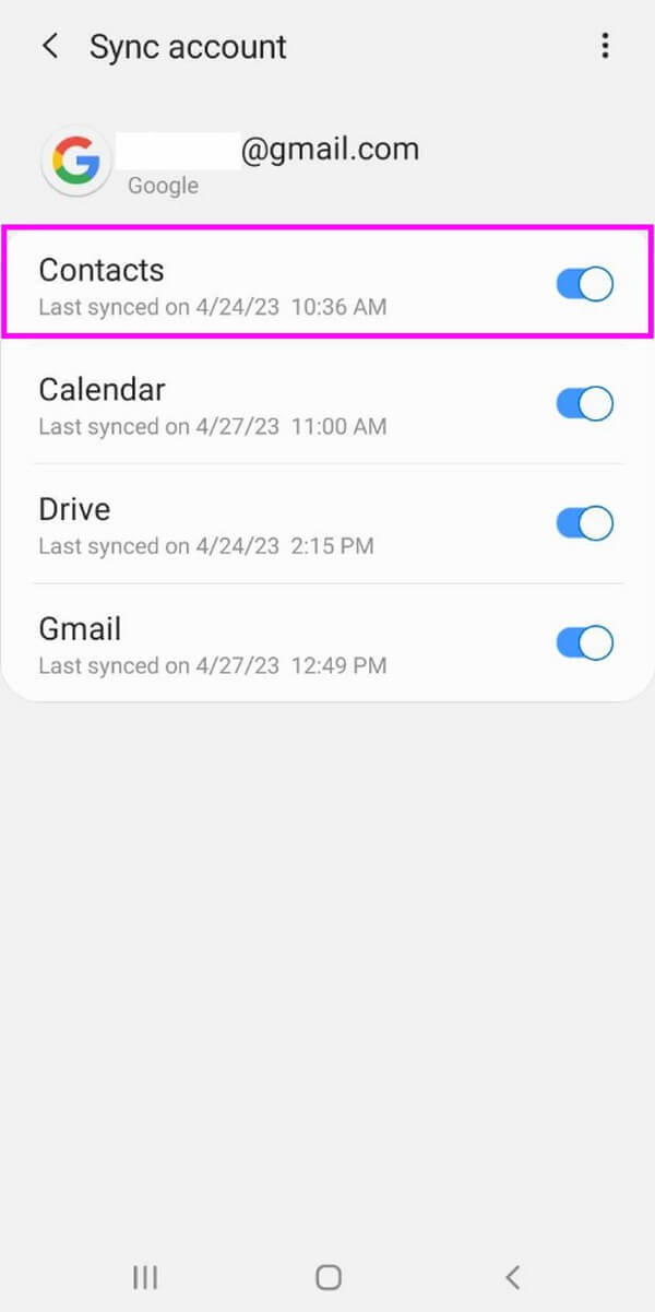 sync your Samsung contacts