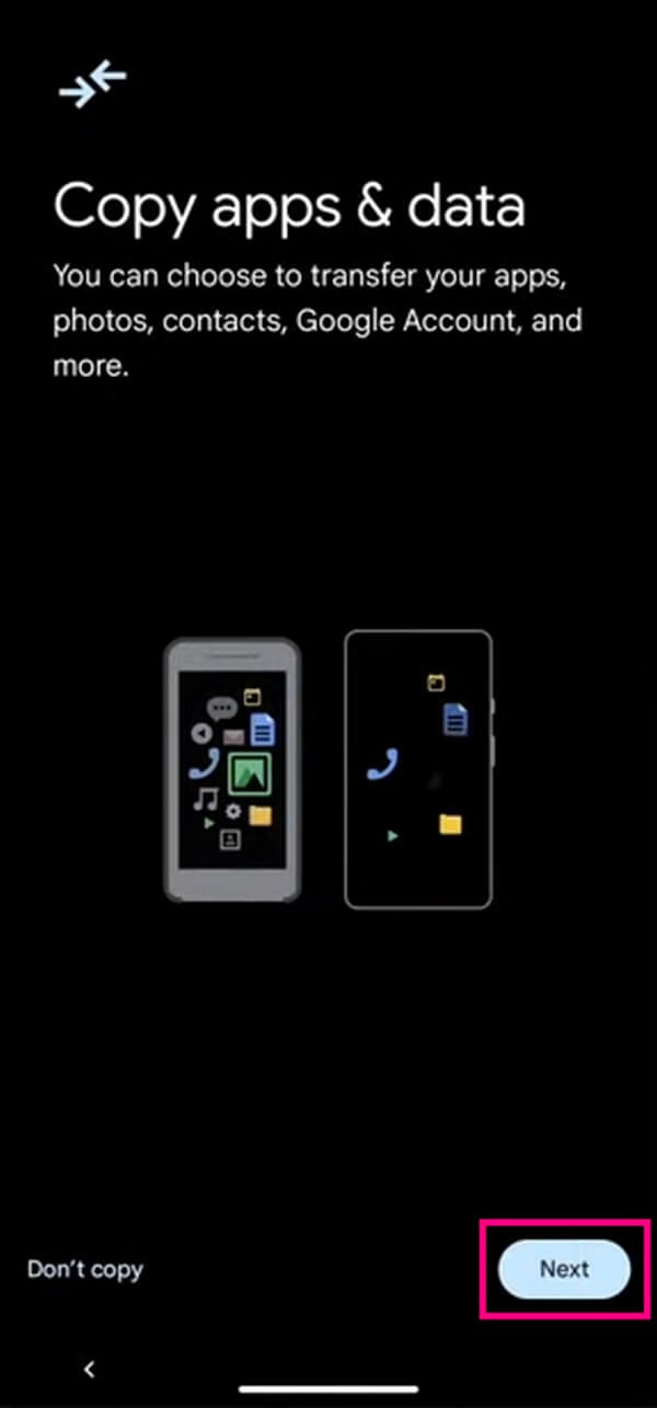Turn on your new Pixel phone