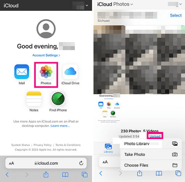 Transfer Photos By iCloud