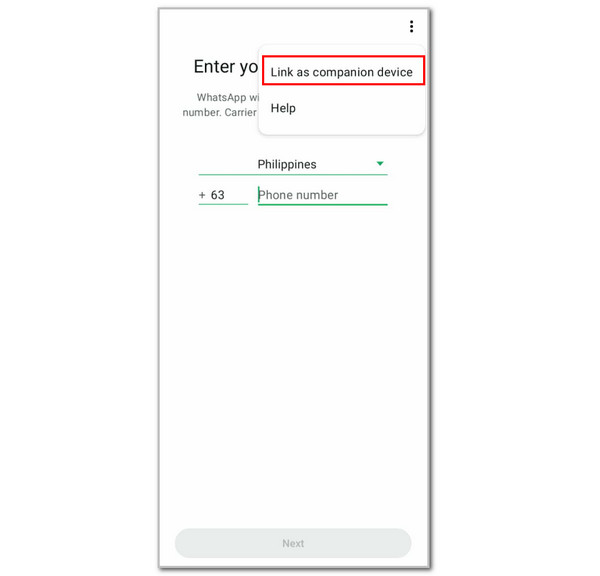 Tap Link As Companion Device