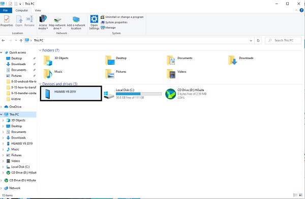 connect android to computer