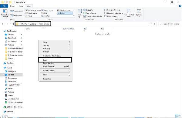 paste images