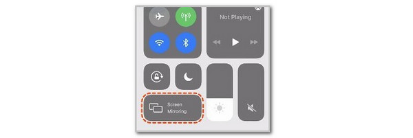 tap screen mirring option
