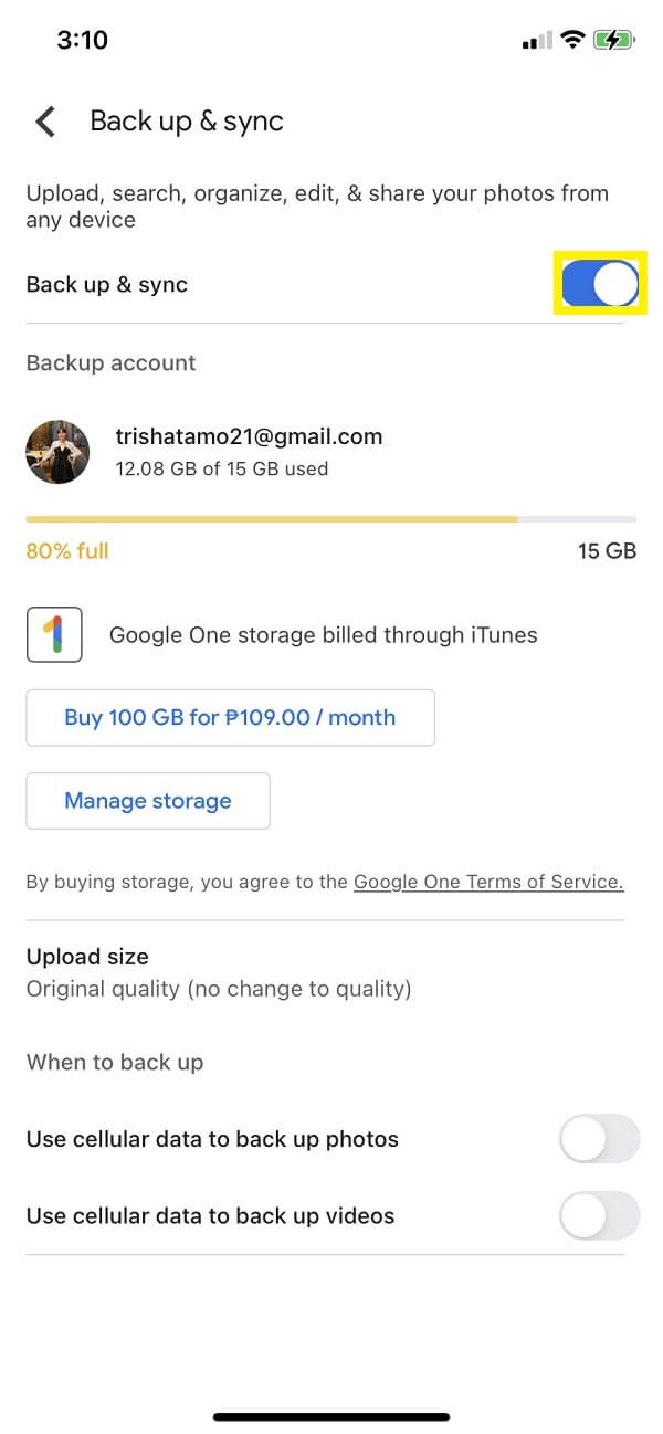 Google Photos on your iPad