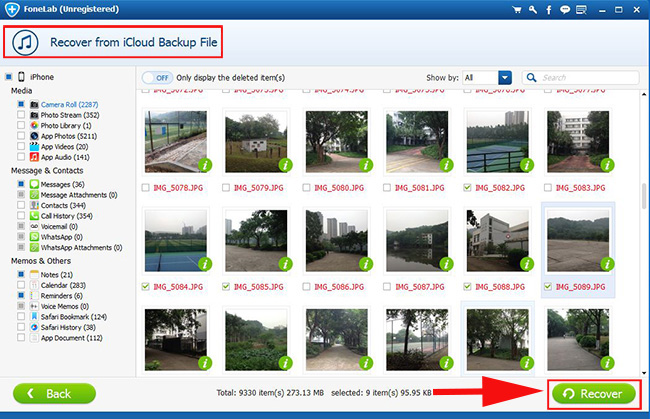 Extract Files from iCloud Backup