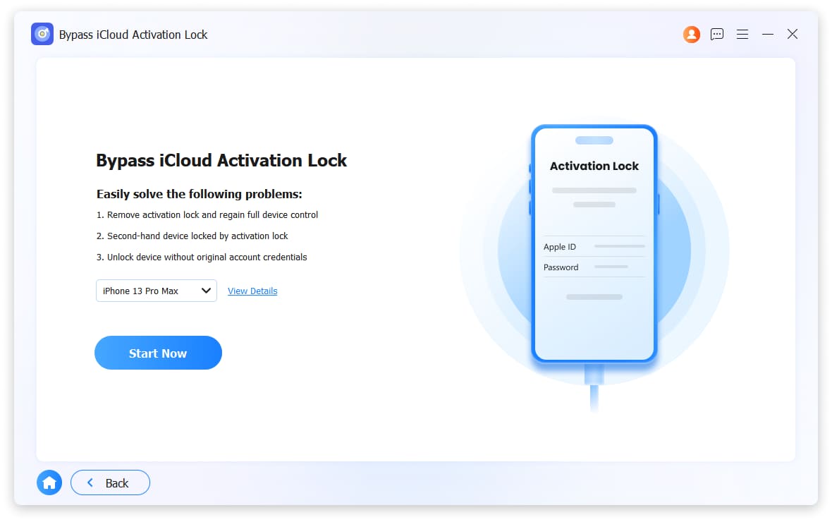 Bypass iCloud Activation Lock interface