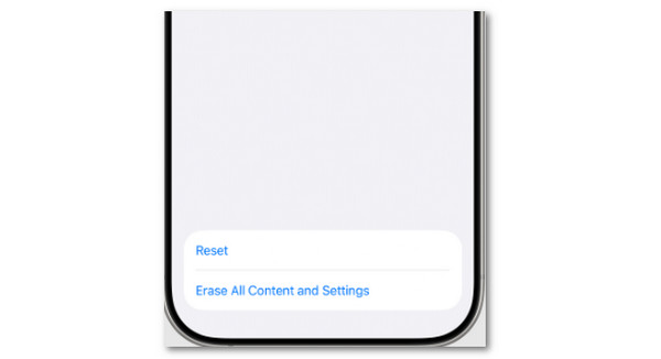 Tap Reset All Content And Settings Button