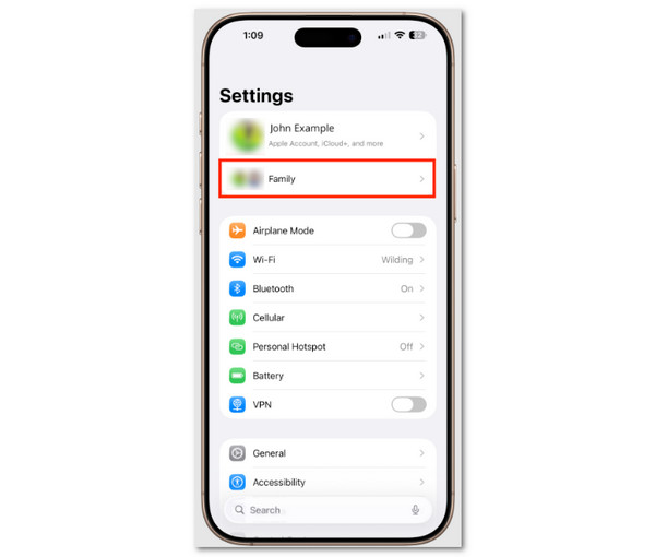 Tap Family Button