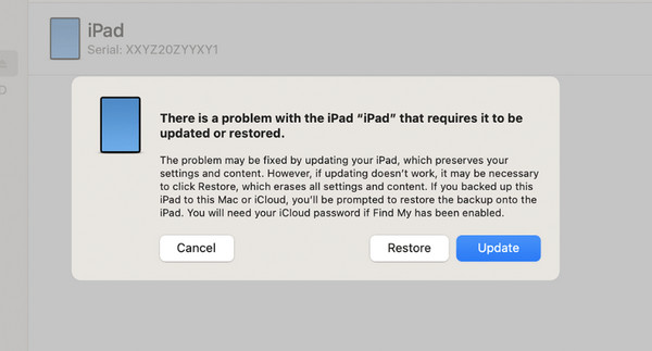 Click Restore Option