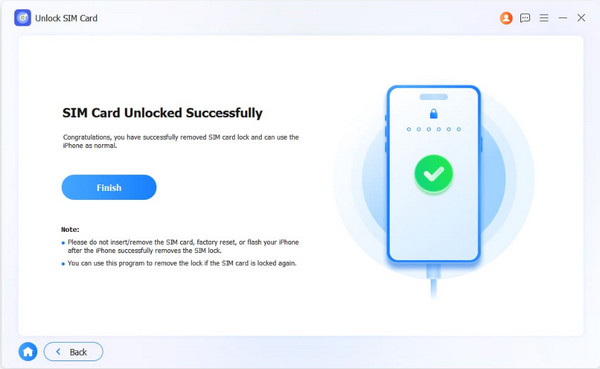 Select Finish Button