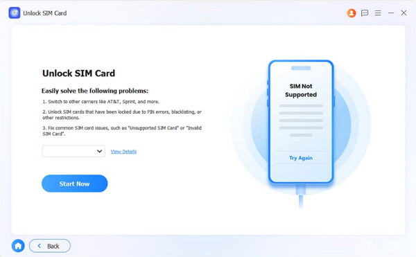 Select Start Now Button