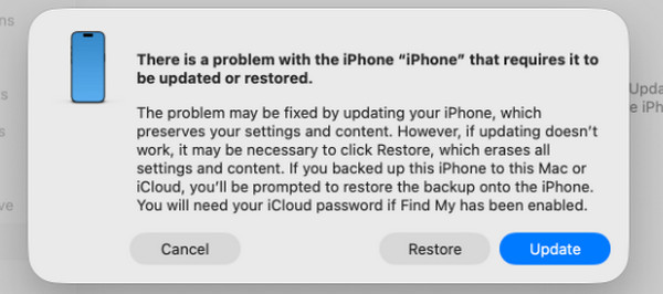Click Restore Button