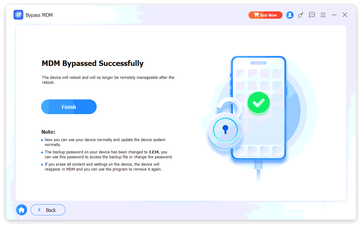 bypassed mdm successfully
