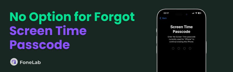 No Option for Forgot Screen Time Passcode