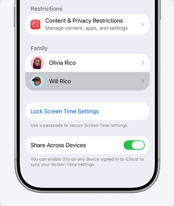 Reset Passcode Through Family Sharing