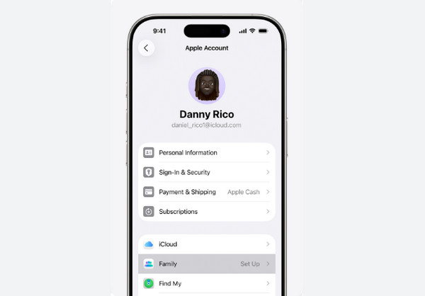 Family Sharing Interface