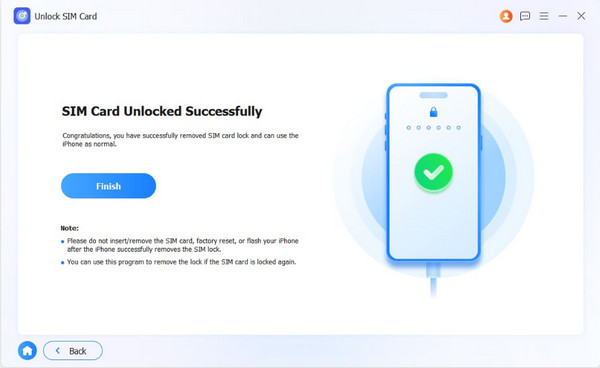 Click Finish Button