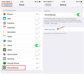 Backup to iCloud