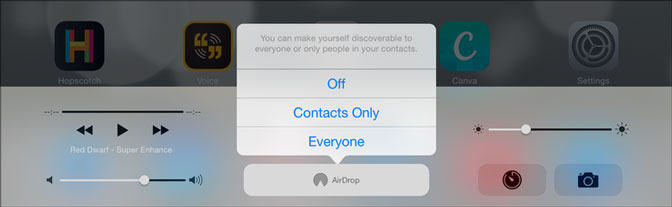 How to Backup iPad Photos airdrop setting