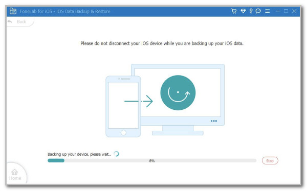 Backup Progress Interface