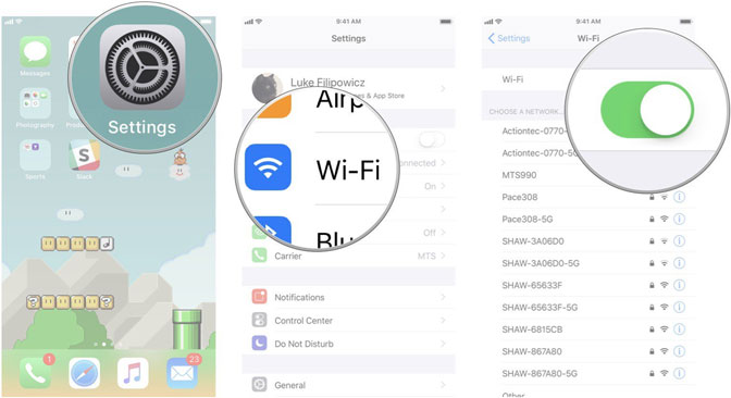 Comment sauvegarder iPad iTunes activer le wifi