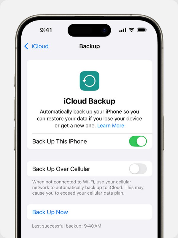 Backup iPhone to iCloud