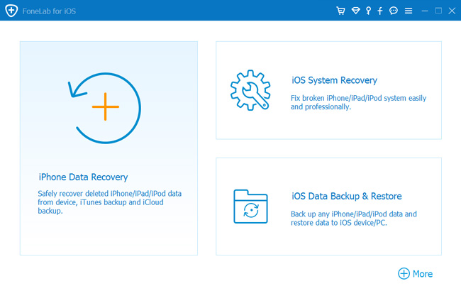 Scegli Backup e ripristino dati iOS