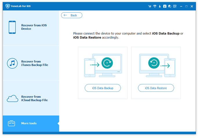 Choose iOS Backup