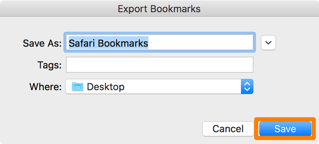 safari bookmarks backup