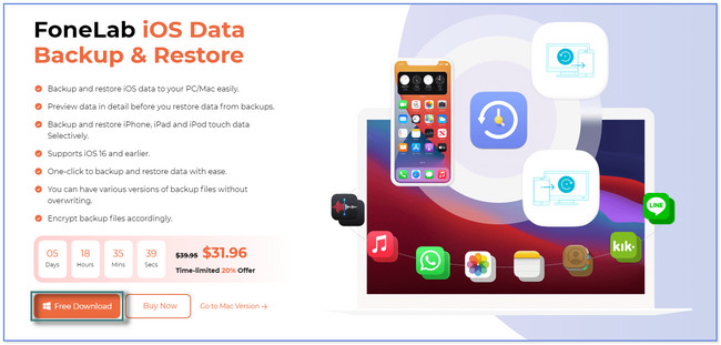Download FoneLab iOS Data Backup & Restore tool