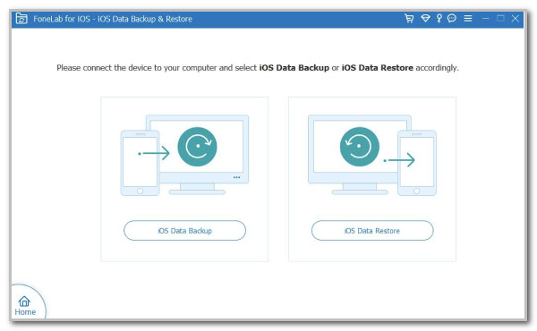 Click IOS Data Backup Button