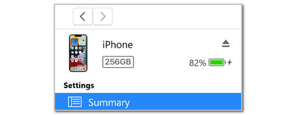 Click Summary Button