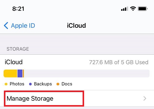 manage storage