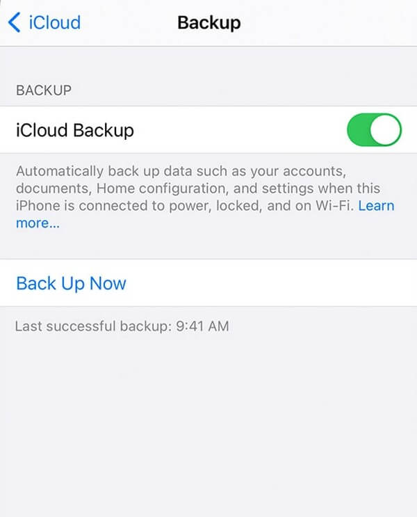 Benutze iCloud