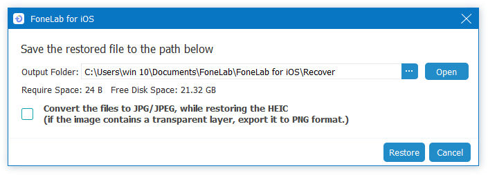 choose file path