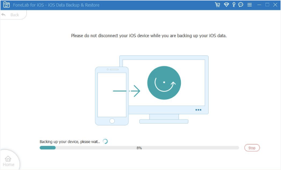 Warten Sie auf das Backup