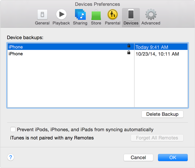 Encrypt iPhone iTunes Backups