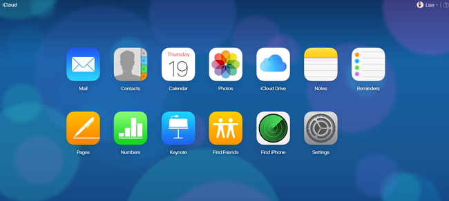 icloud weboldal