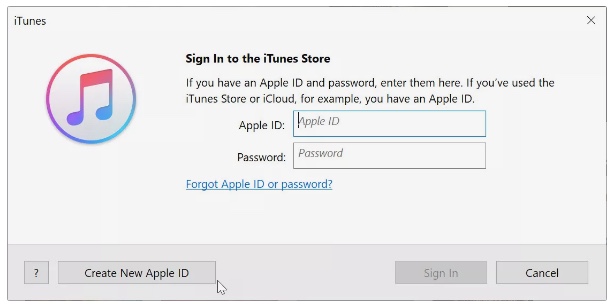 建立新的Apple ID