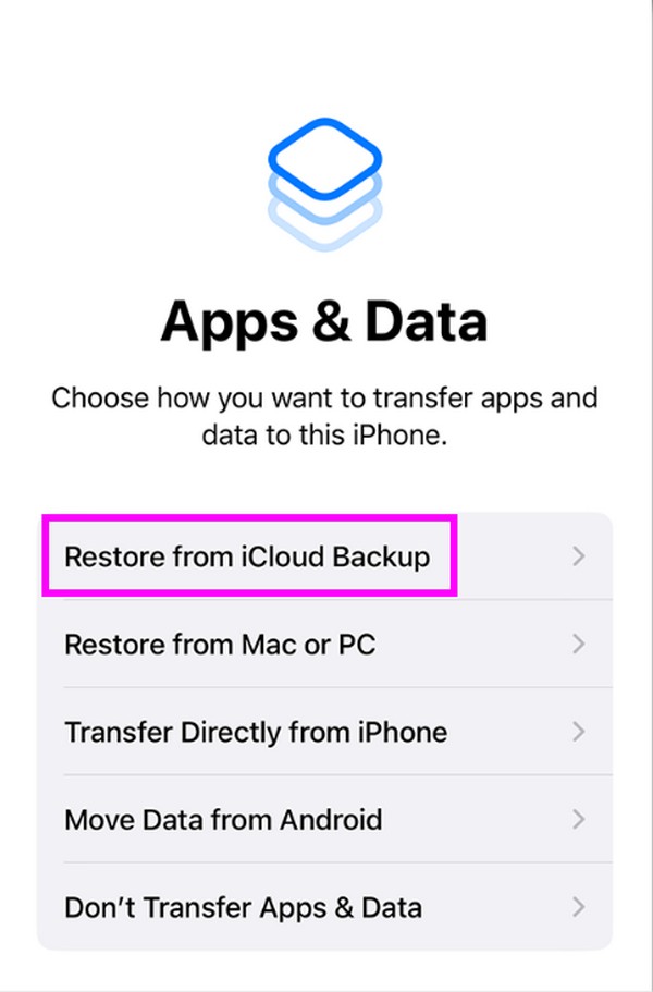 restaurar textos de backup do iCloud