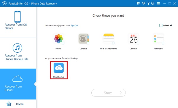 Recover from iCloud Backup Files