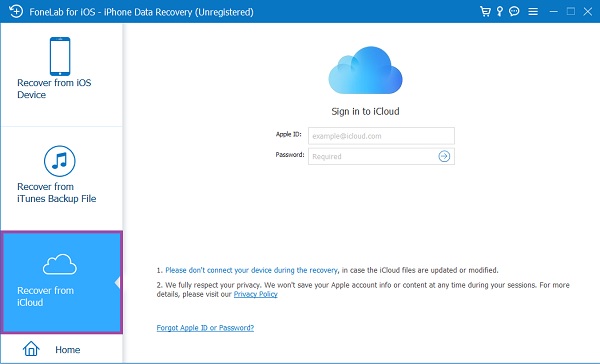 Recover from the iCloud Backup