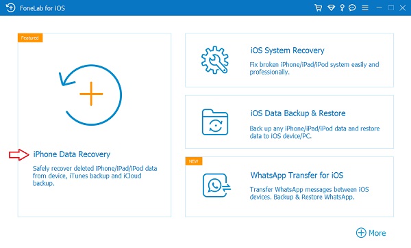 bruk FoneLab iPhone Data Recovery