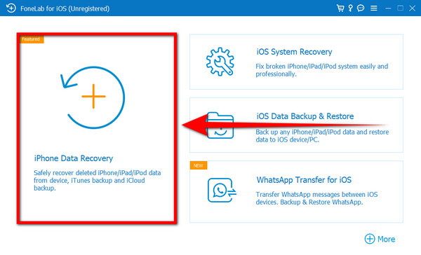 Click the iPhone Data Recovery