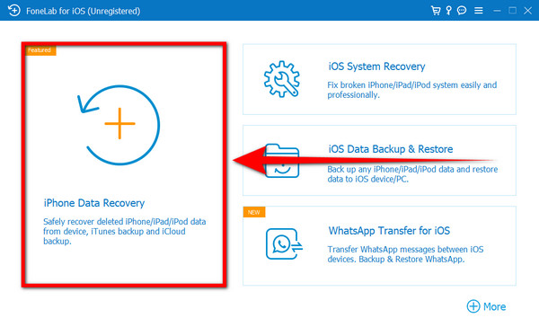 Κάντε κλικ στο iPhone Data Recovery