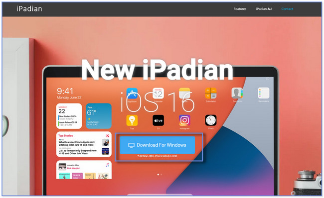 click the Download For Windows button